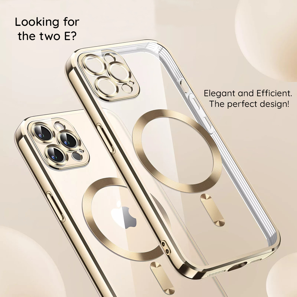 Coque Luxury Crystal MagSafe pour Apple iPhone 15 - Vert pâle