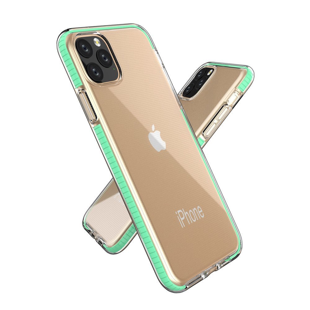 Étui Spring clear TPU pour Apple iPhone 11 Pro - Turquoise