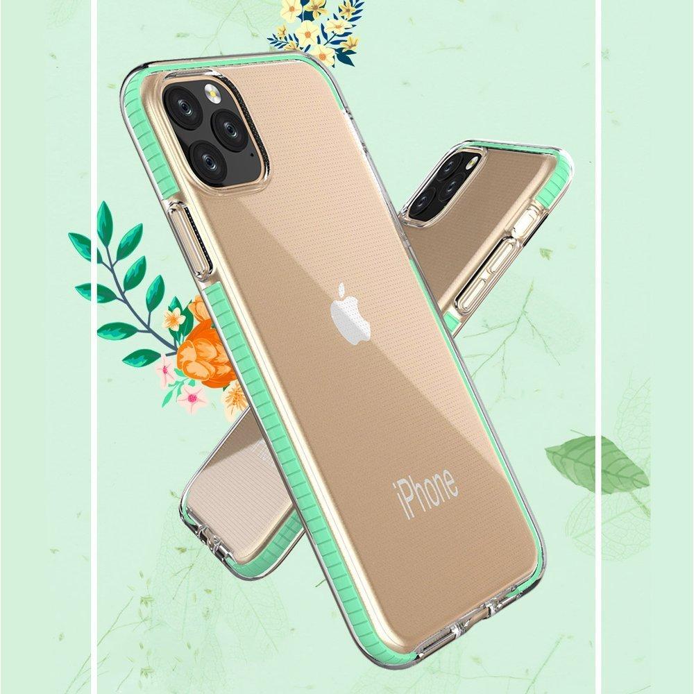 Étui Spring clear TPU pour Apple iPhone 11 Pro - Turquoise