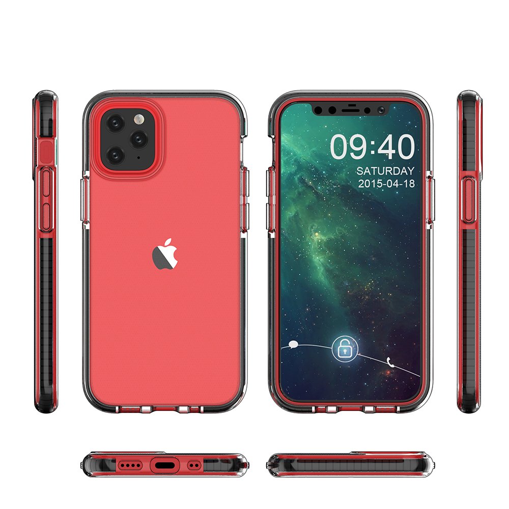 Étui Spring clear TPU pour Apple iPhone 12 Mini - Turquoise