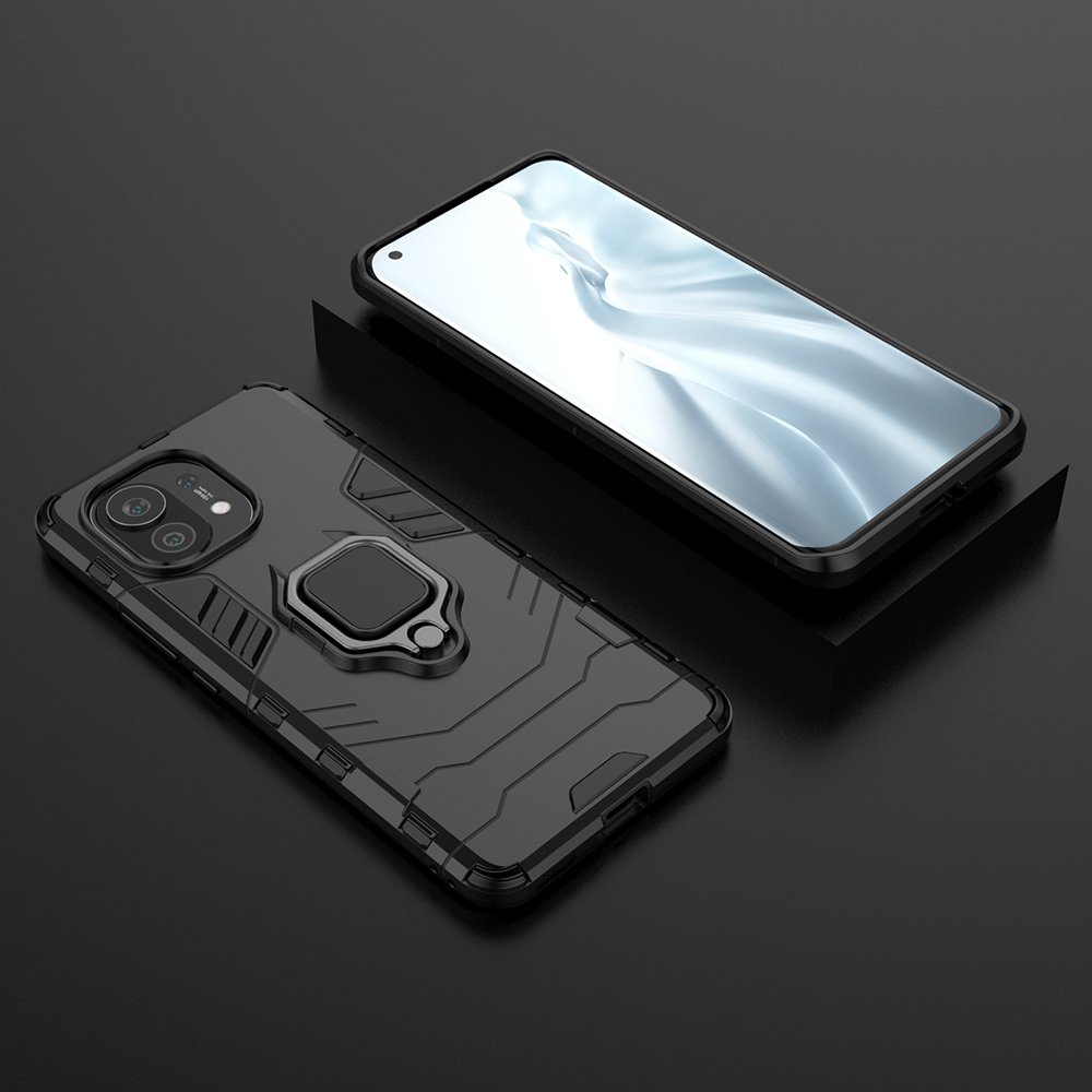 Coque Ring Armor pour Xiaomi Mi 11 - Noir