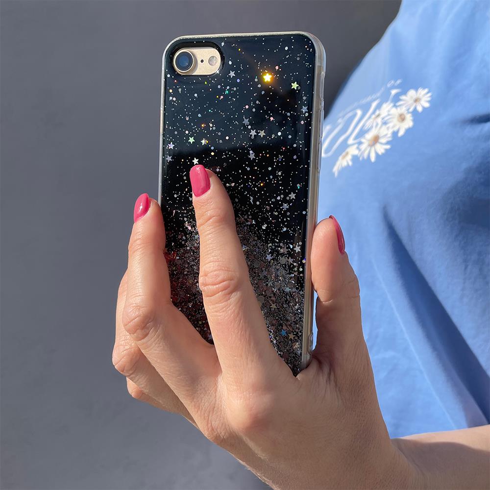 Coque en silicone Wozinsky Star Glitter pour Xiaomi Redmi Note 10S/Redmi Note 10 - Transparent