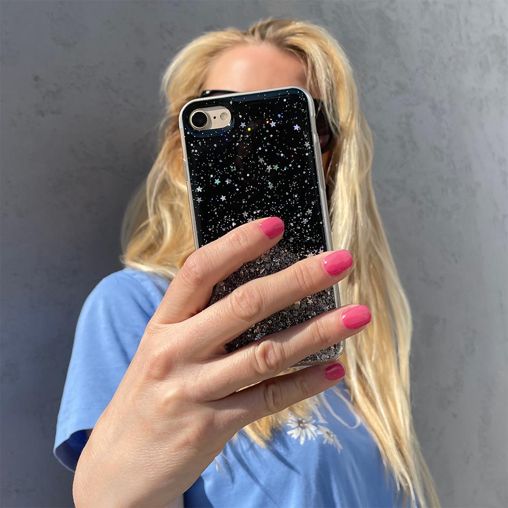 Coque en silicone Wozinsky Star Glitter pour Xiaomi Redmi Note 10S/Redmi Note 10 - Transparent