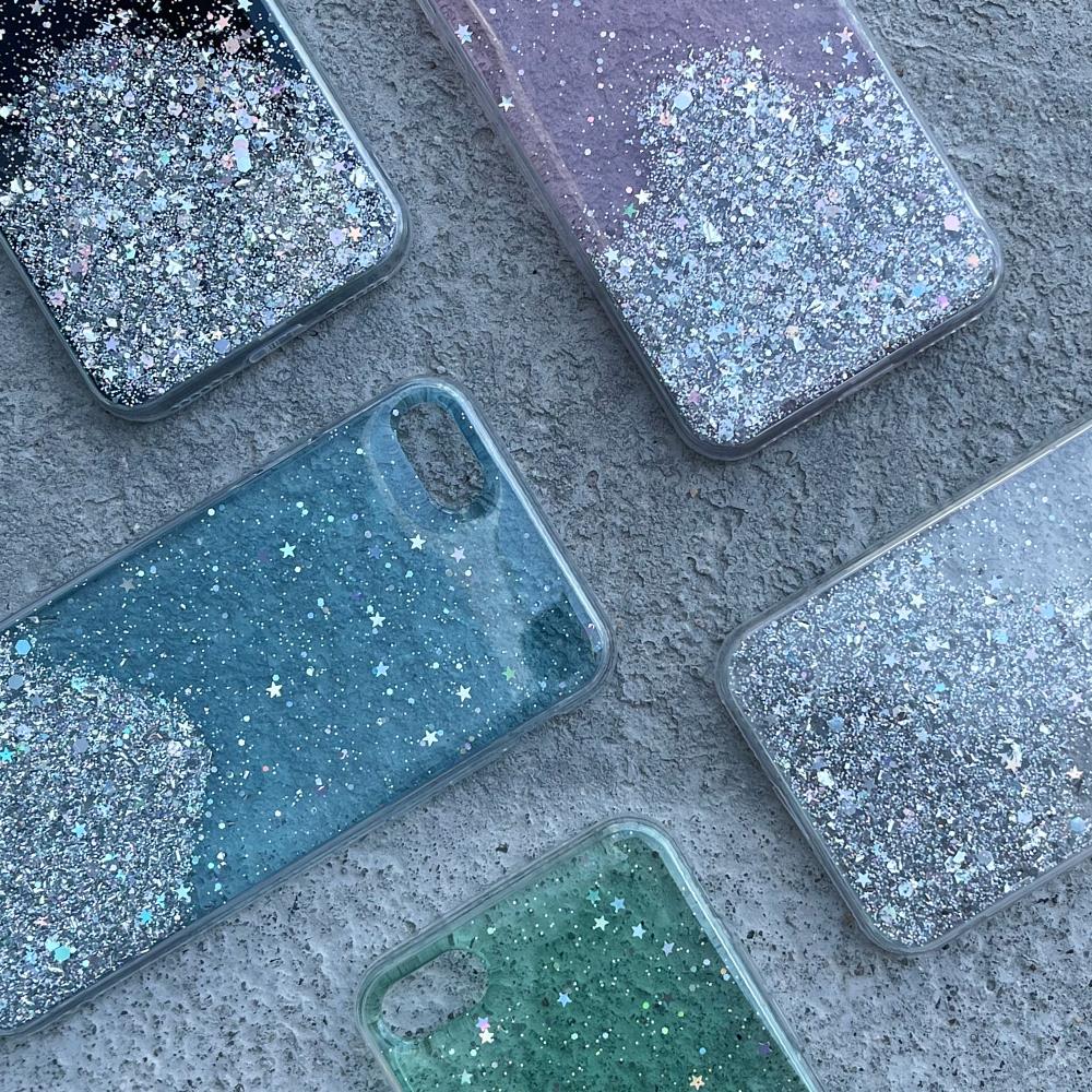 Coque en silicone Wozinsky Star Glitter pour Xiaomi Redmi Note 10S/Redmi Note 10 - Transparent