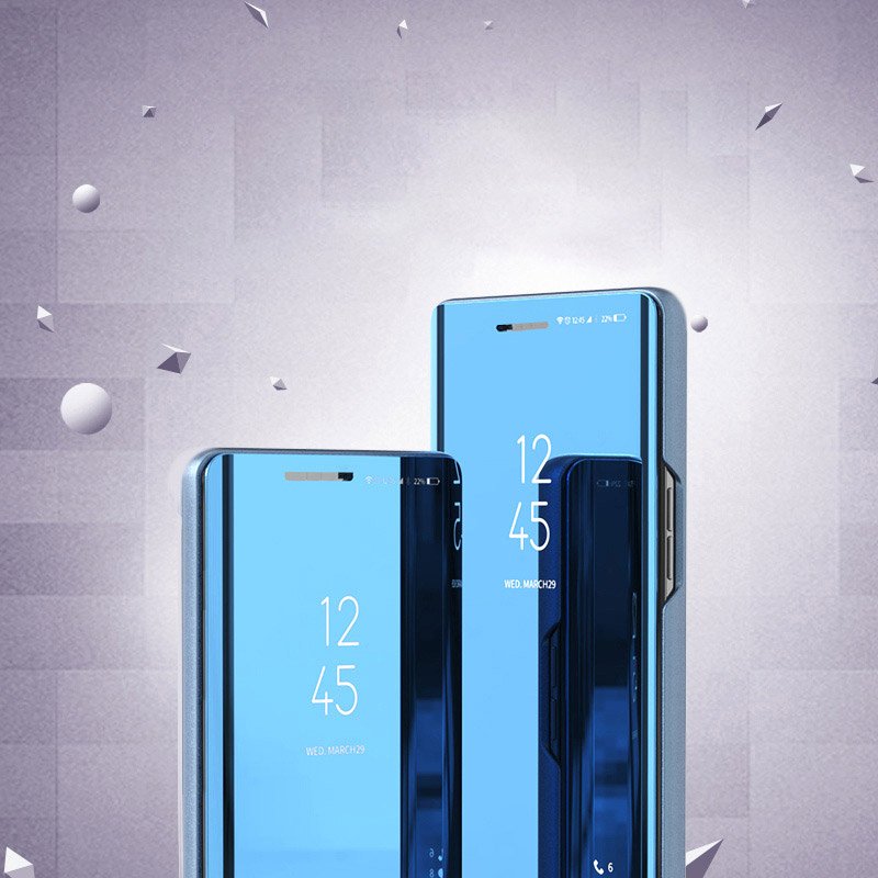 Étui Clear View pour Huawei Y5P - Doré