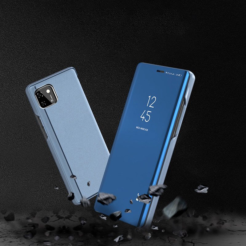 Étui Clear View pour Huawei Y5P - Doré