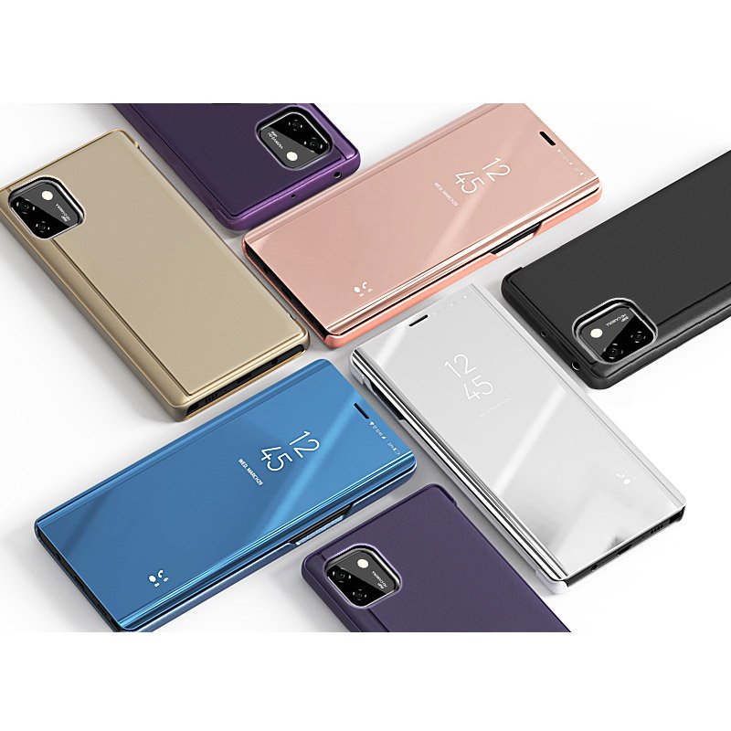Étui Clear View pour Huawei Y5P - Doré