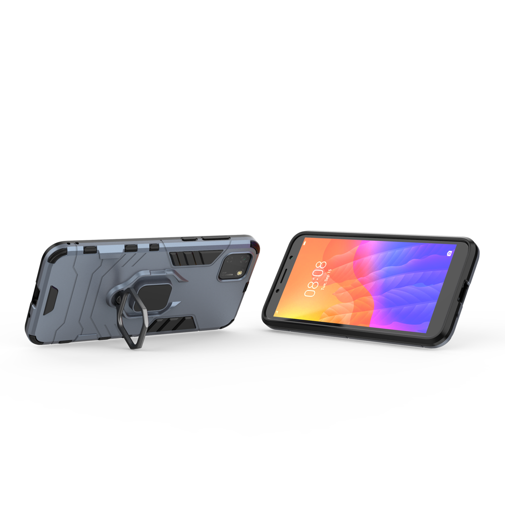 Coque Ring Armor pour Huawei Y5P - Bleu