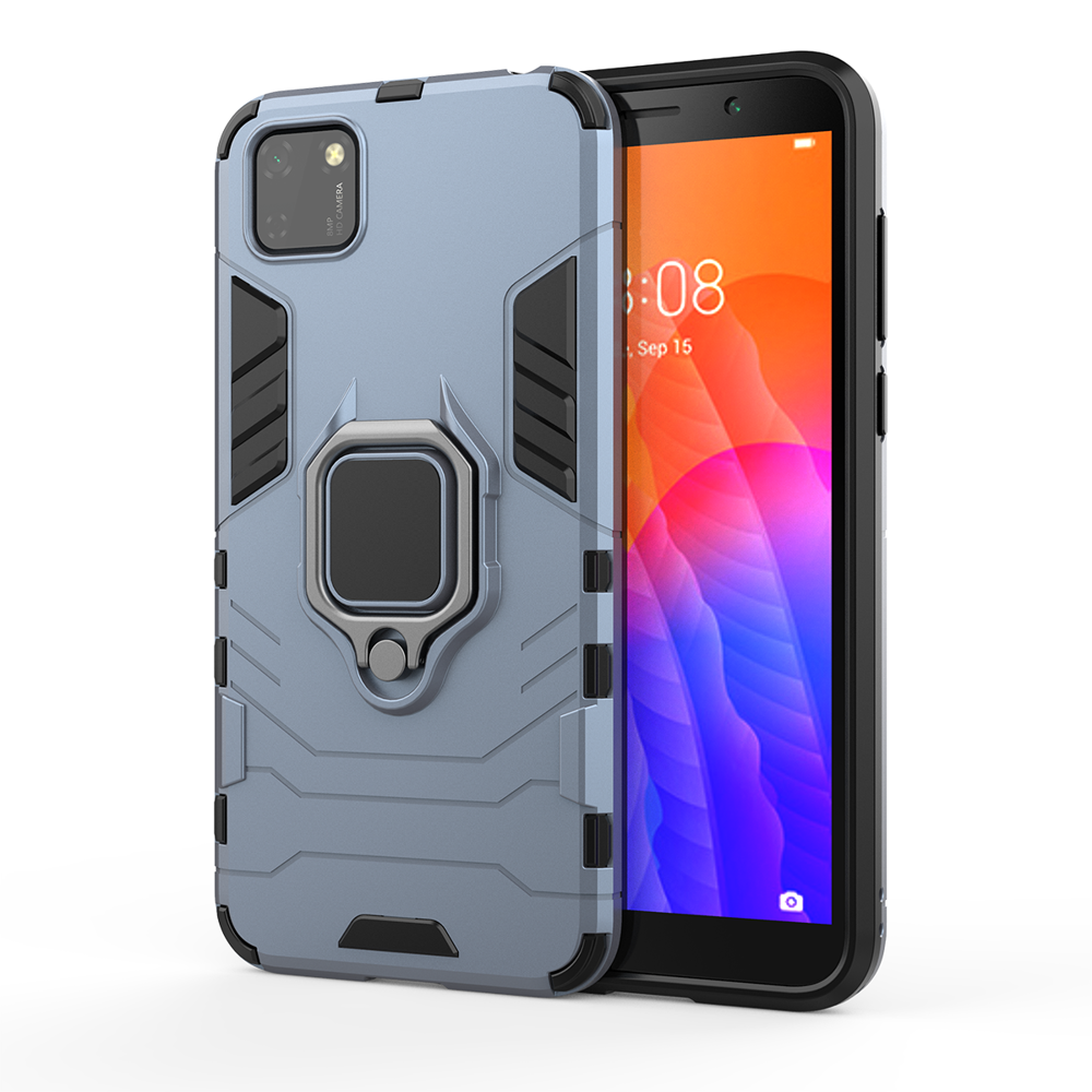 Coque Ring Armor pour Huawei Y5P - Bleu