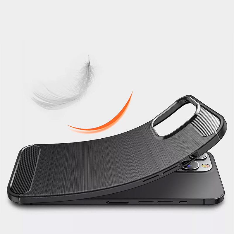 Coque Carbon Shield TPU pour Apple iPhone 14 - Bleu foncé