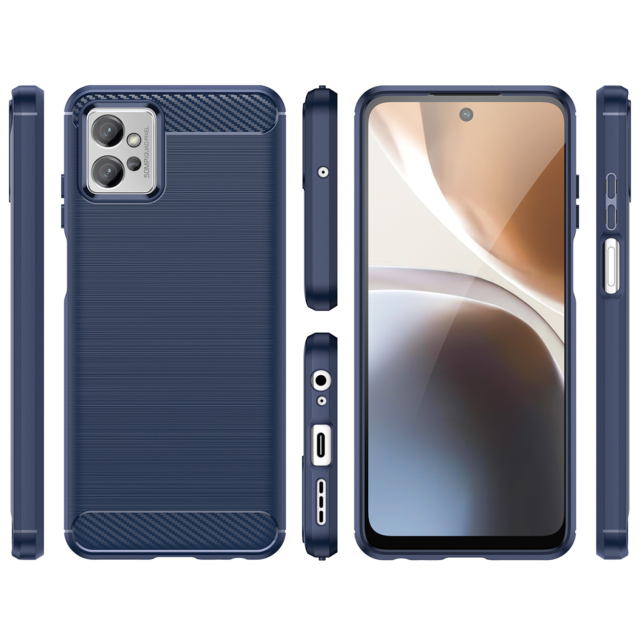 Coque Carbon Shield TPU pour Honor 7X - Noir