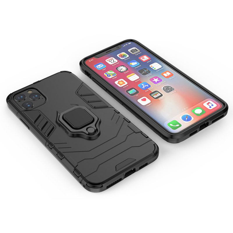 Coque Ring Armor pour Realme C33 - Noir