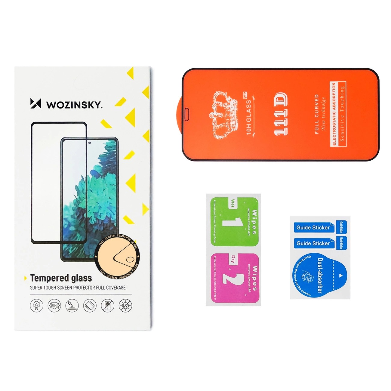 Verre trempé Wozinsky pour Xiaomi Poco C65/Redmi 13C 5G/Redmi 13C 4G - Noir
