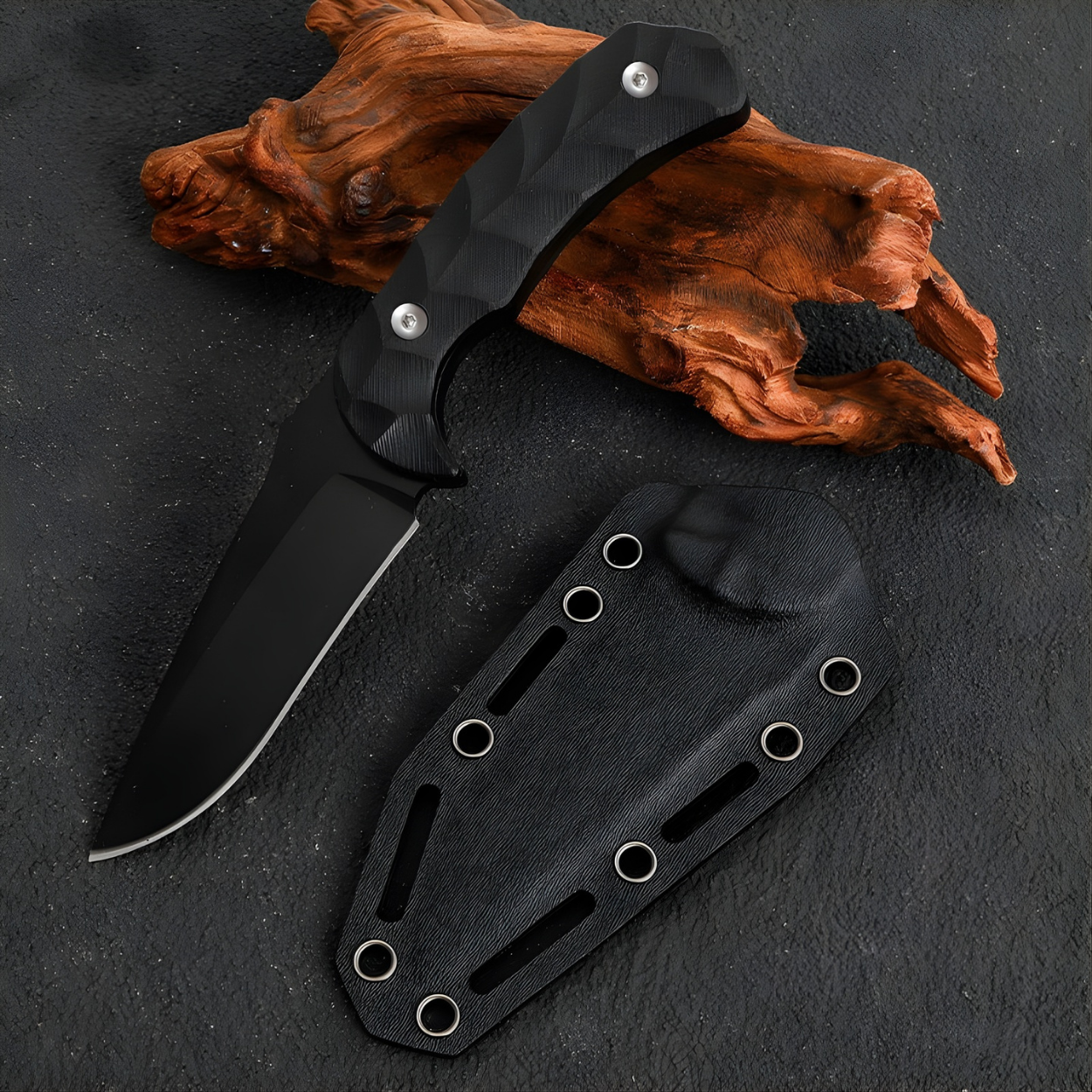Couteau de plein air A3280 - Noir