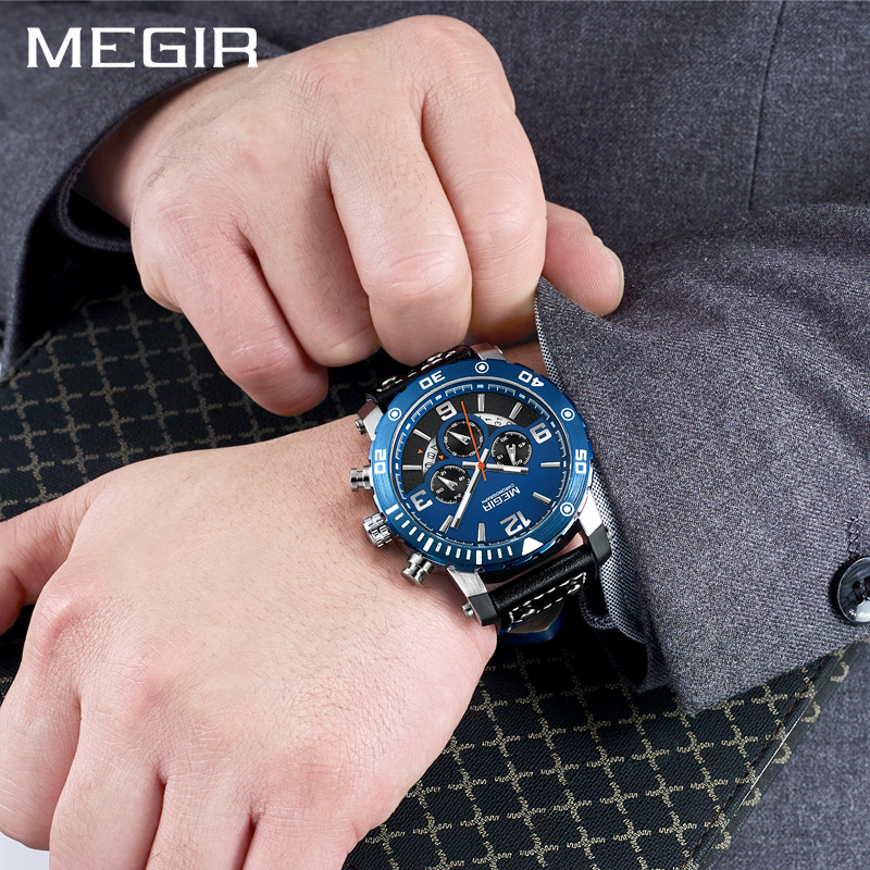 Montre MEGIR FE-38564 - Noir / Argent
