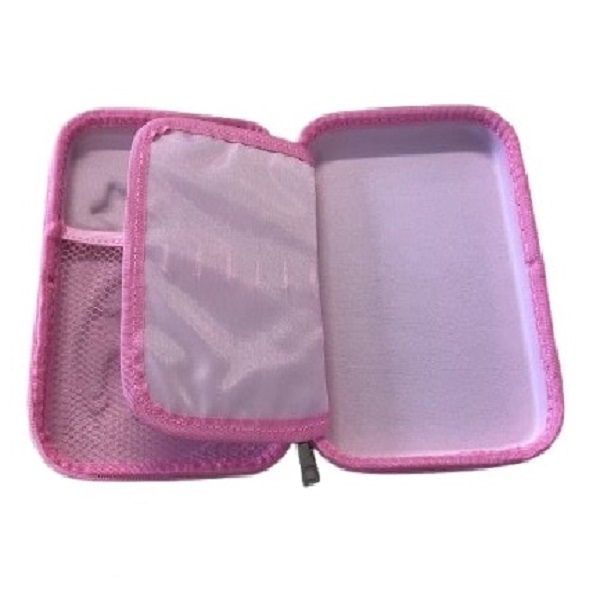 Trousse scolaire 3D avec licorne - Violet