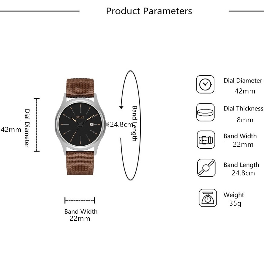 Montre MA-11644 - Marron