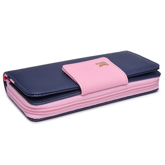 Portefeuille VI-3828 - Rose / Bleu