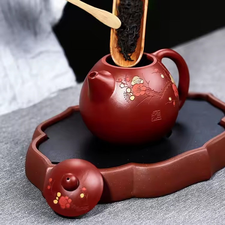 Théière HO-37618 - Marron / Rouge