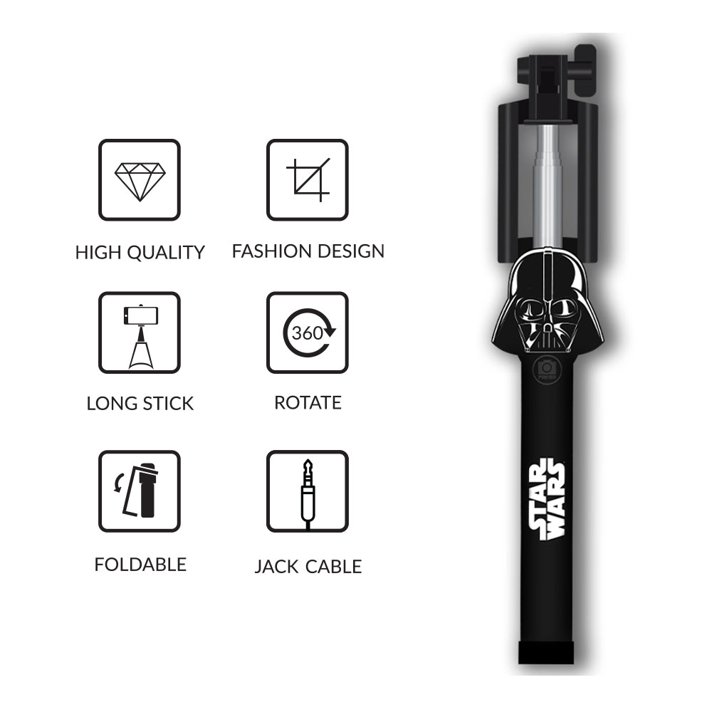 Perche à selfie Jack Star Wars Darth Vader – Noire