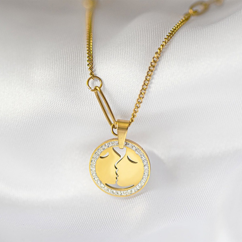 Collier Double Face - Doré