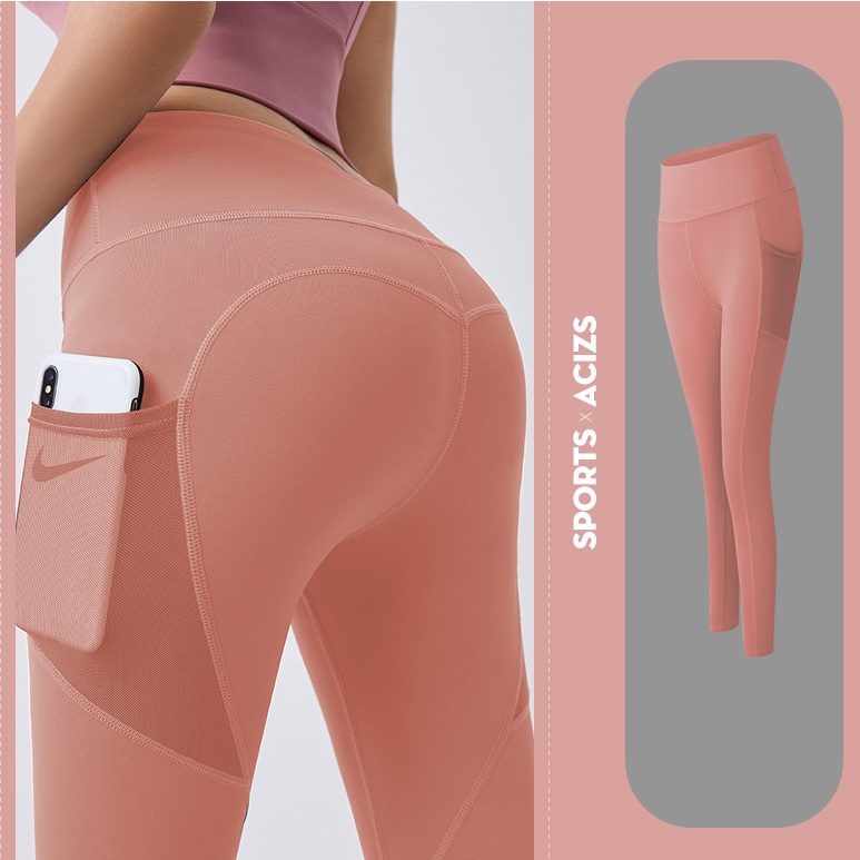 Leggings EN-37366 pour femmes - Rose / XL