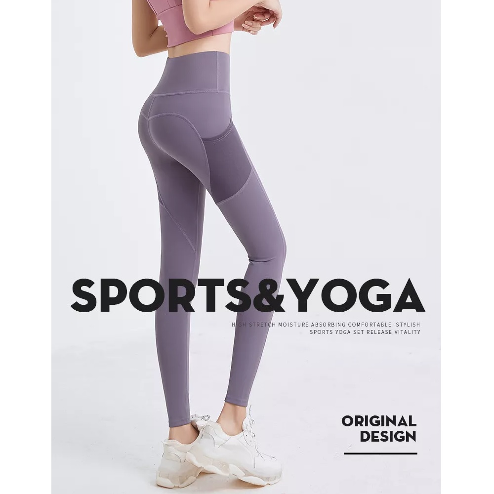 Leggings EN-37366 pour femmes - Rose / XL