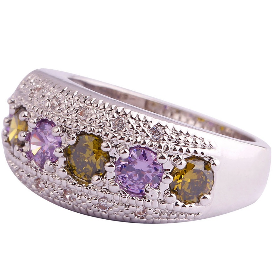 Bague GA-1377 - Argenté / Multicolore / 67mm
