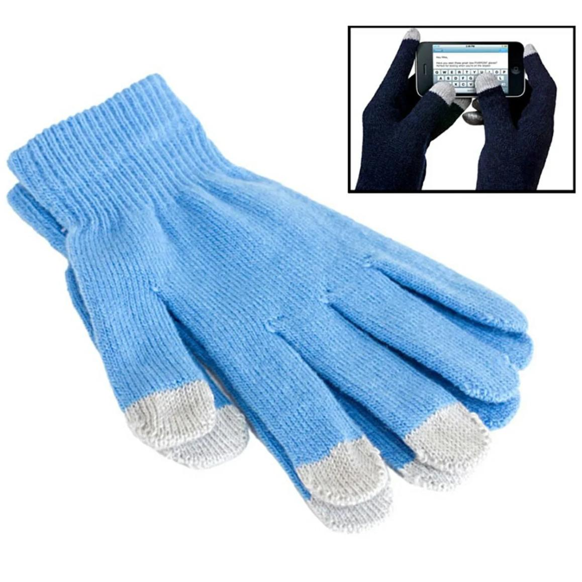 Gants Pour Écran Tactile - Bleu S / M
