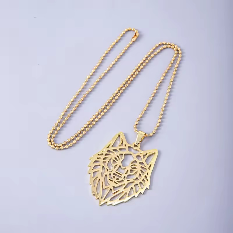 Collier Hollow Wolf - Noir