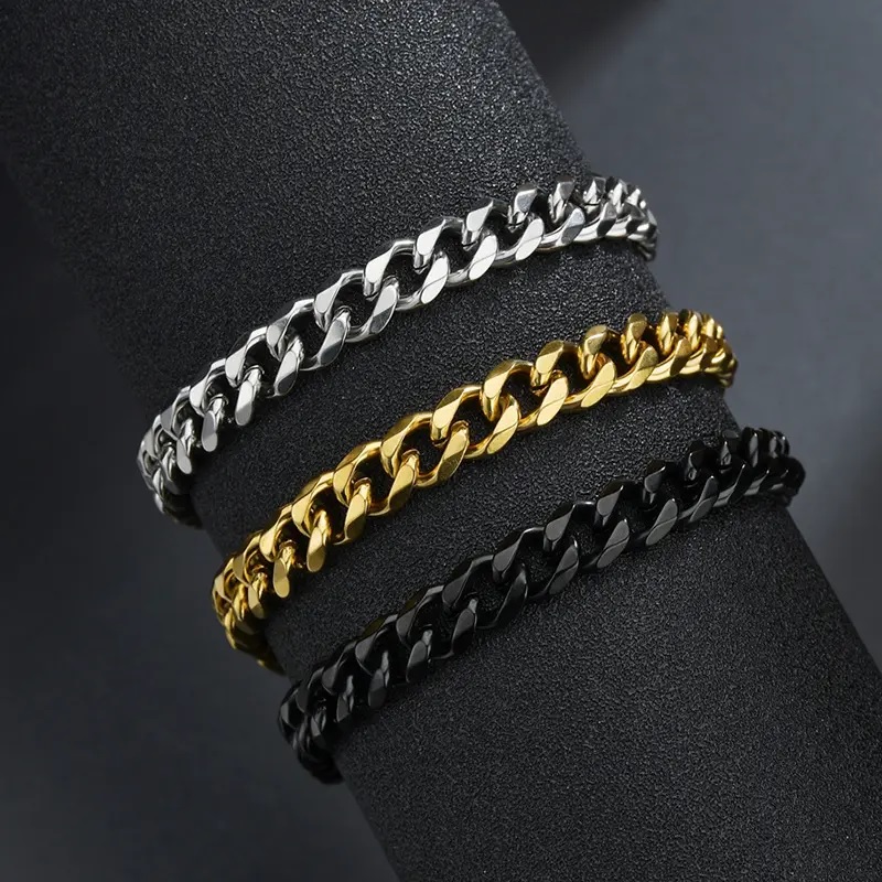 Bracelet KR-34790 - Argenté / 22cm / 11mm