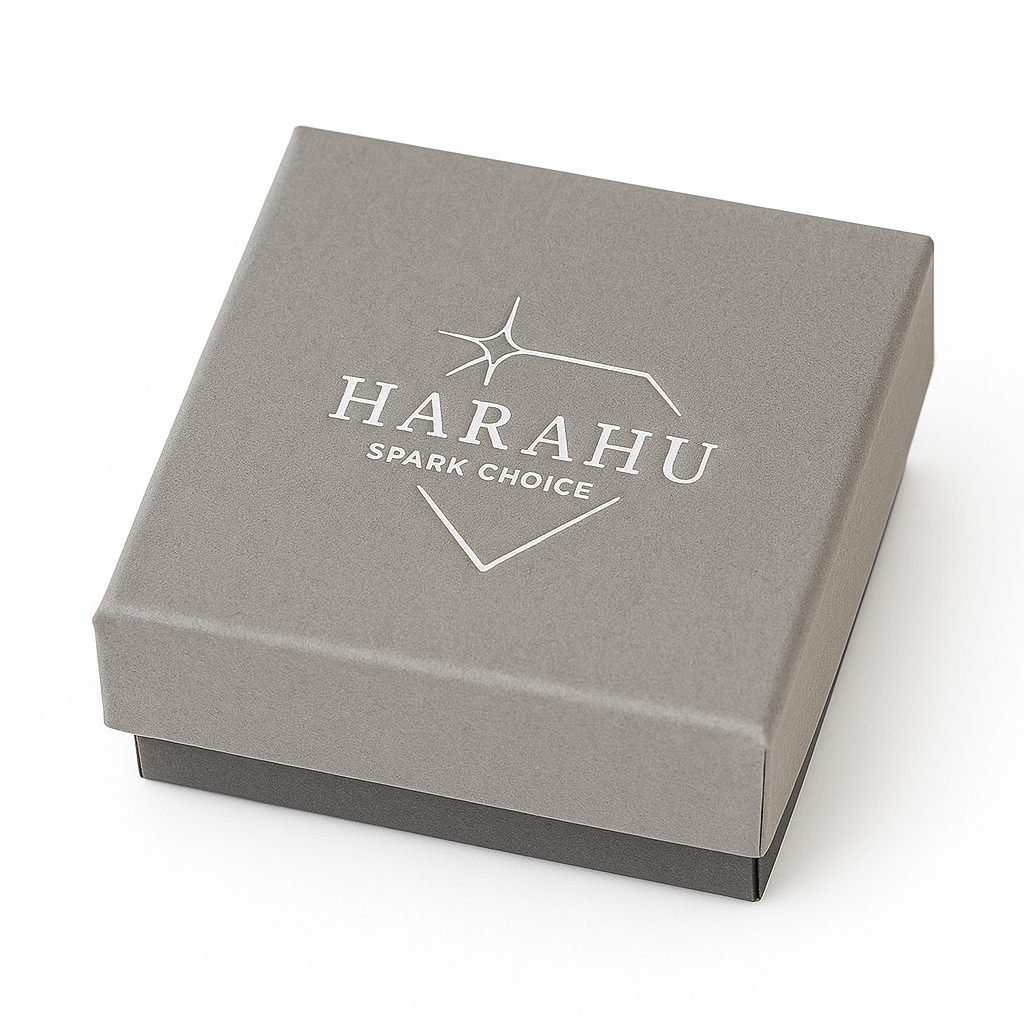 Boîte cadeau HARAHU - Grise / 9x9cm