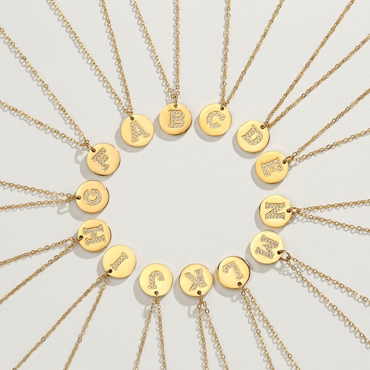 Collier Alphabet - J / Doré