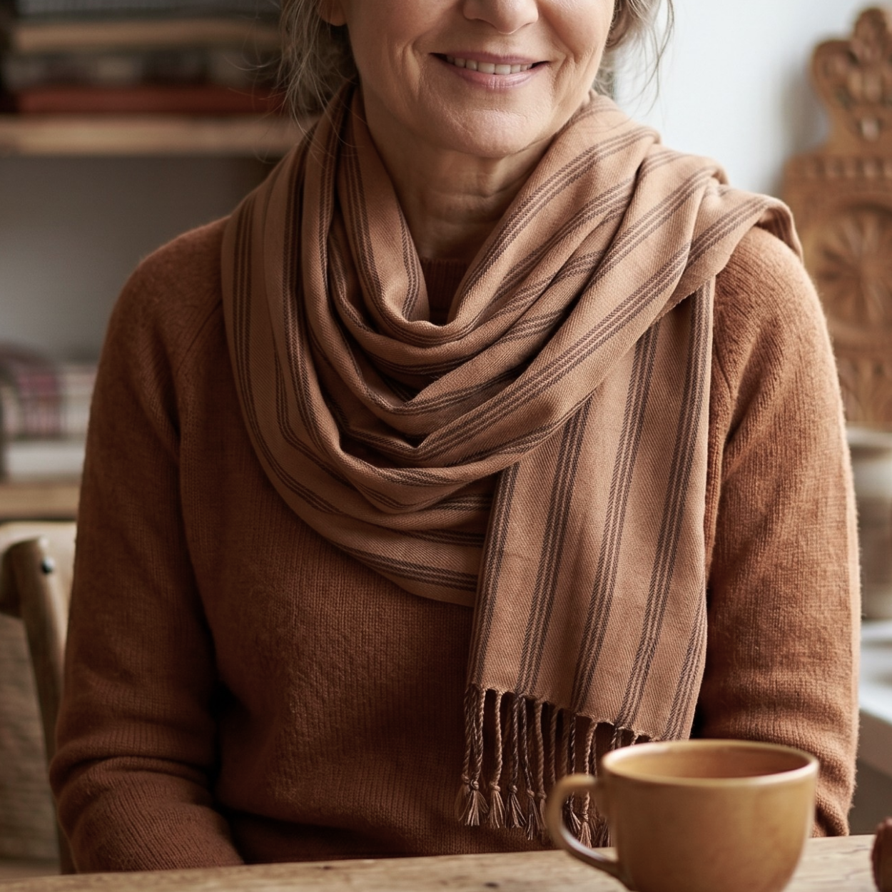 Foulard AR - 40446 - Marron