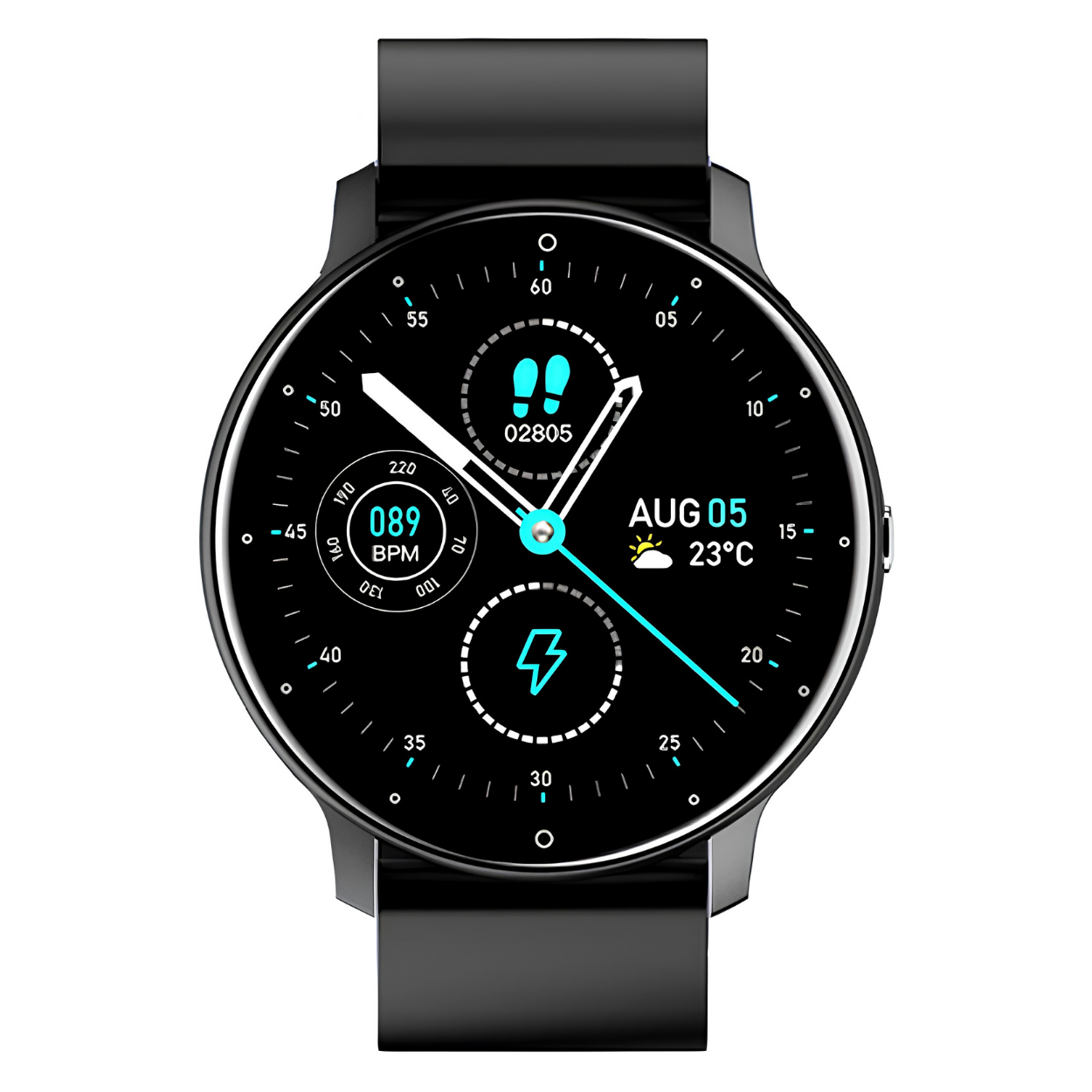 Montre connectée ZL02 - Noire