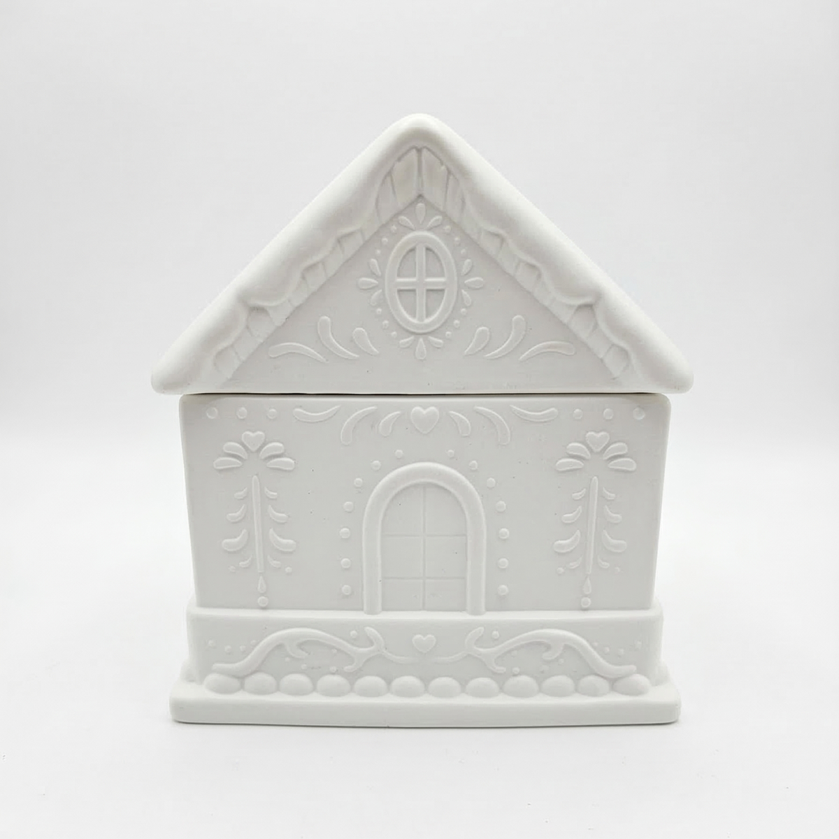 Bougie Maisonnette - Blanche / Fraise, Rhubarbe
