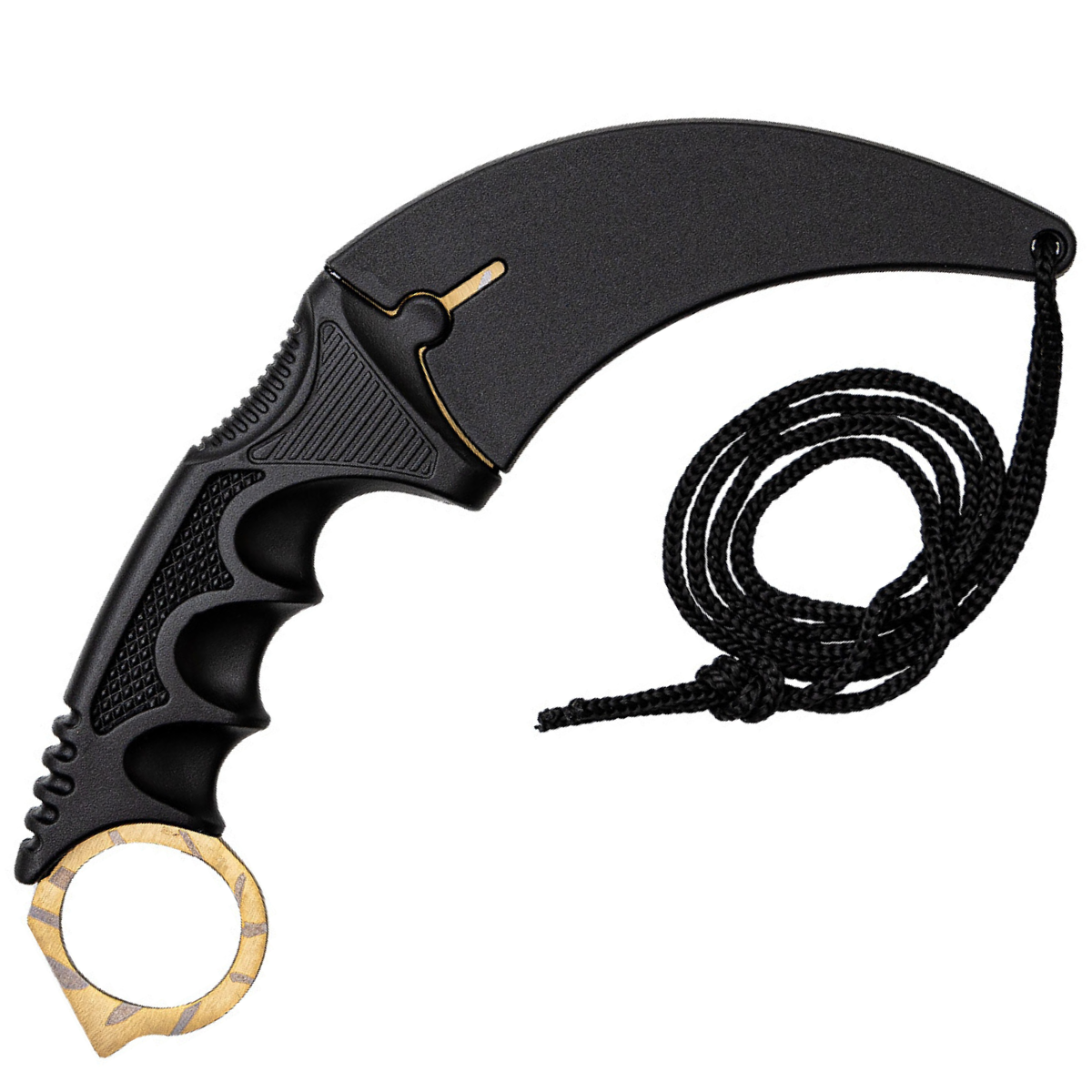 Couteau d'extérieur Karambit YL-42090 - Doré