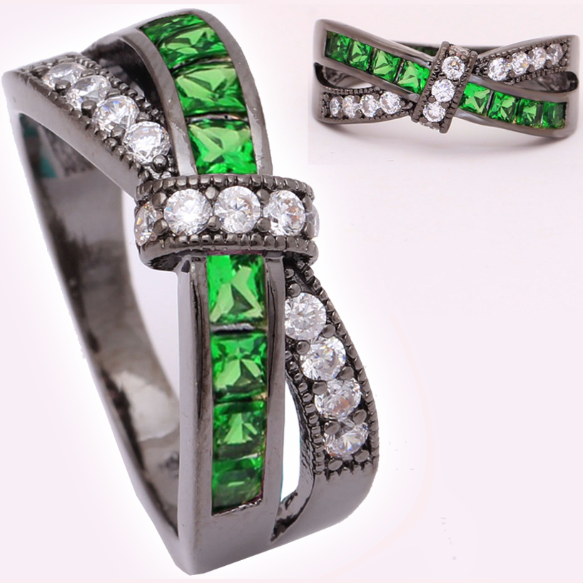 Bague DI-2290 - Noir / Rouge / 54,4mm