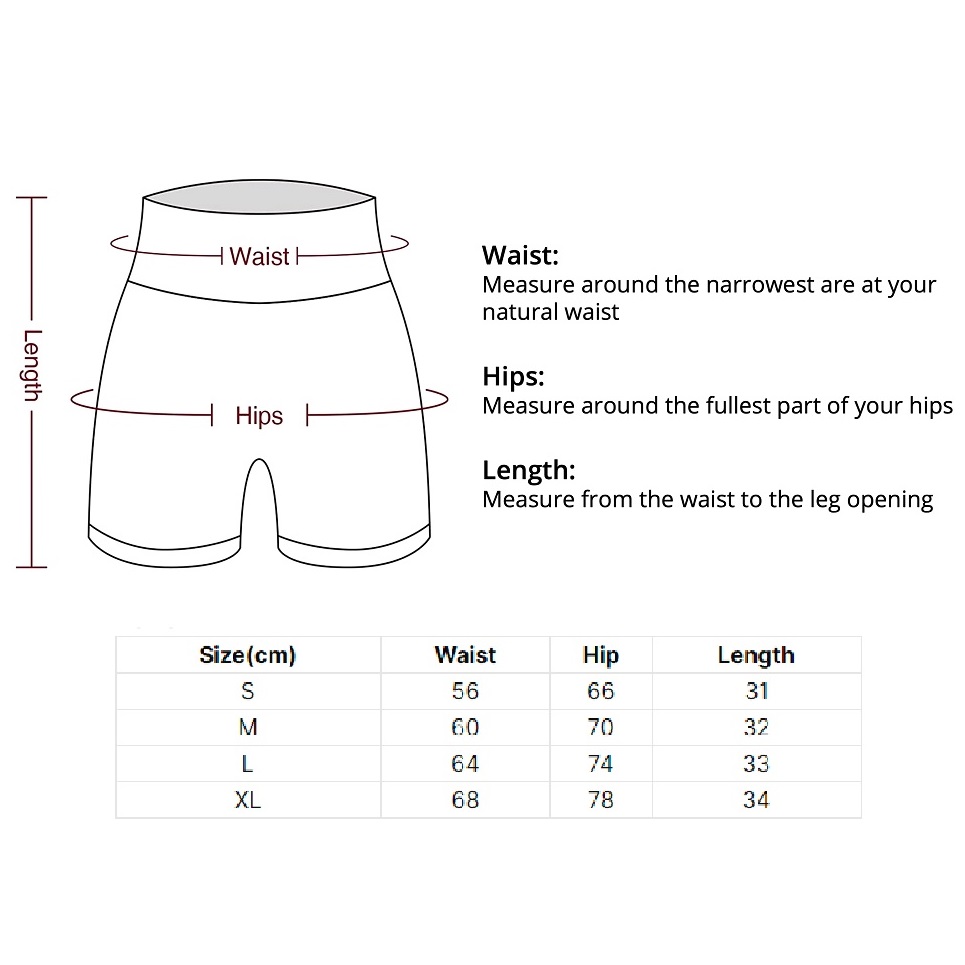 Leggings Push Up Courts - Rouges / L