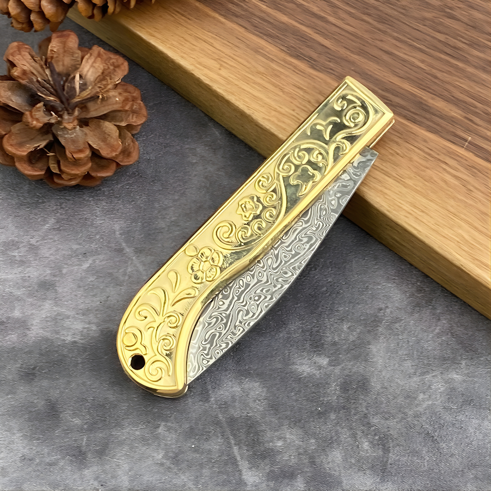 Couteau pliant outdoor WG742 - Doré
