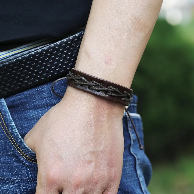 Bracelet RA-33213 - Noir / Marron