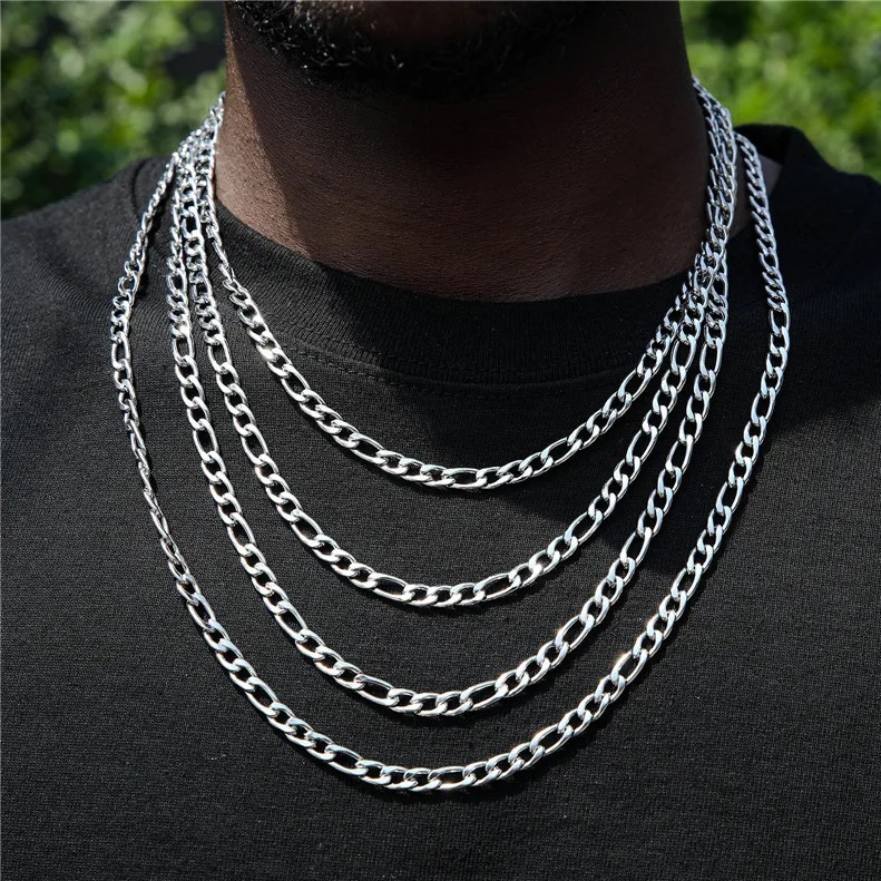 Chaîne pour homme OT-34266 - Argentée / 45cm