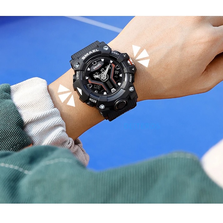 Montre SMAEL FL-29469 - Bleue / Orange