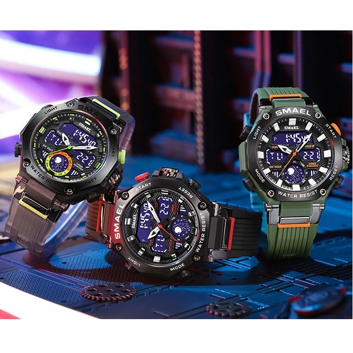 Montre SMAEL KE-29484 - Noire / Argentée