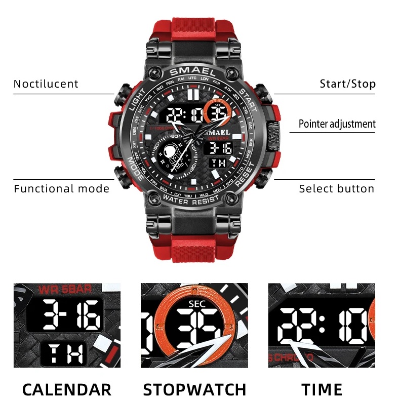 Montre SMAEL LO-29438 - Verte