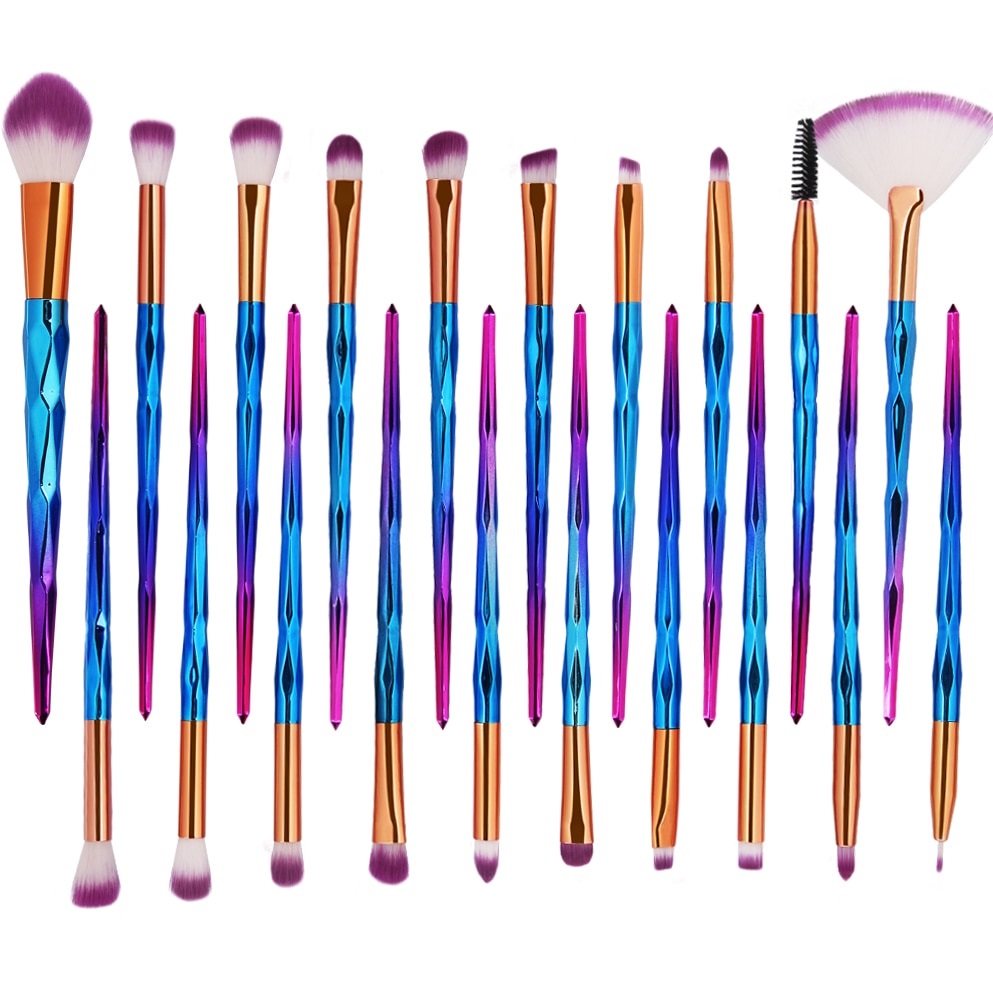 Pinceaux de maquillage - Turquoise