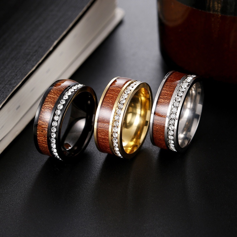Bague TR-17025 - Or / Marron / 57mm