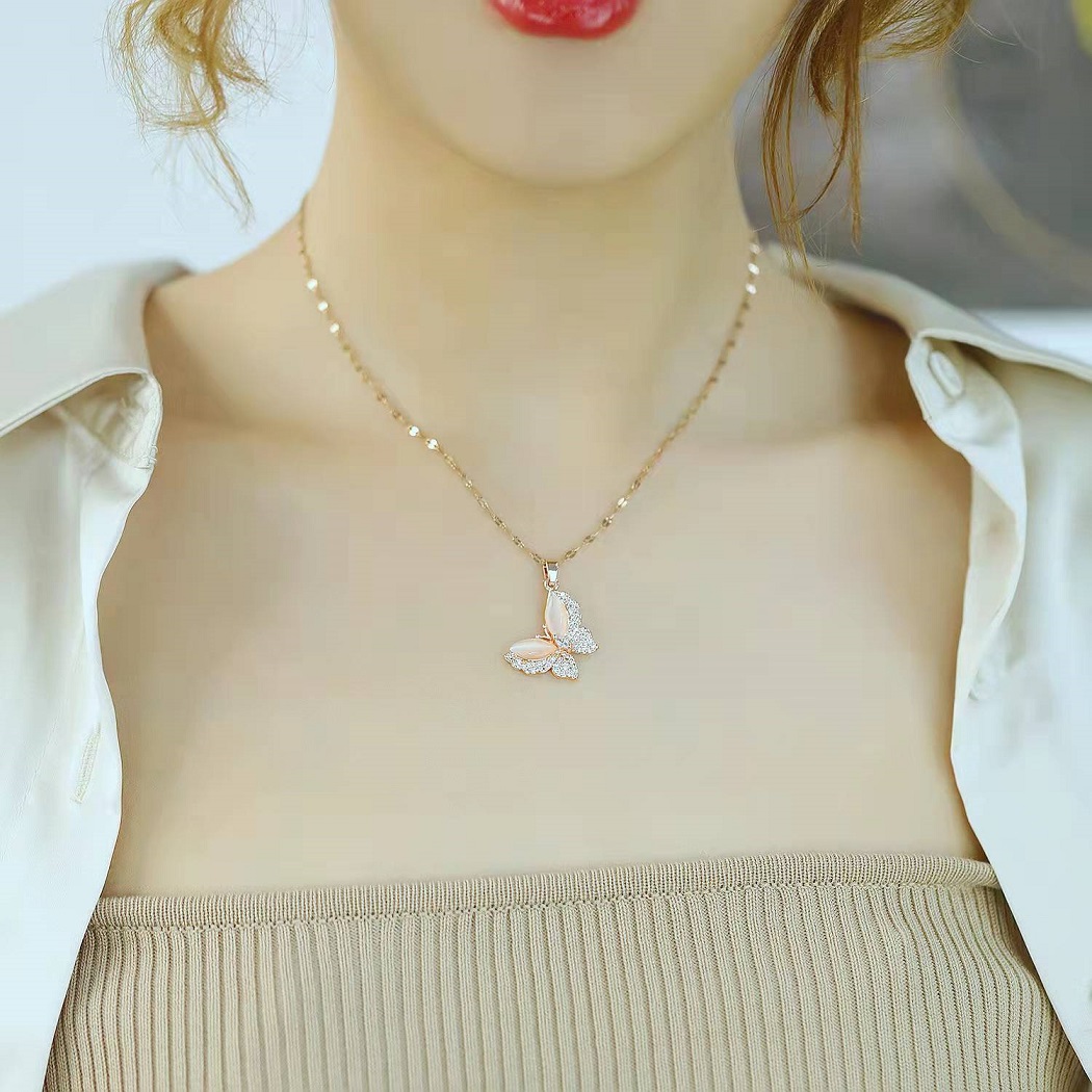 Collier XI-15234 - Doré / Rose