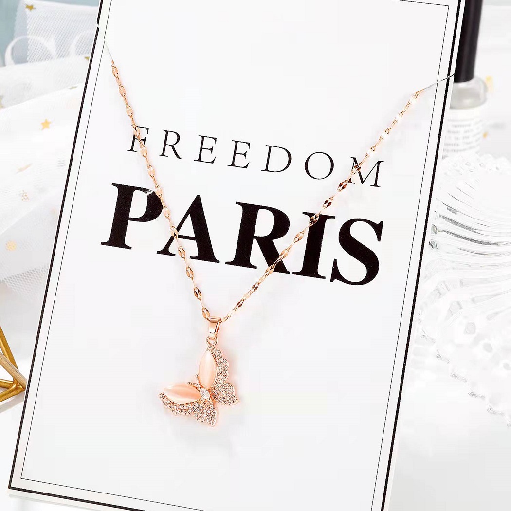 Collier XI-15234 - Doré / Rose