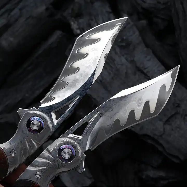 Couteau de chasse pliant HARAHU YU-29044 - Marron